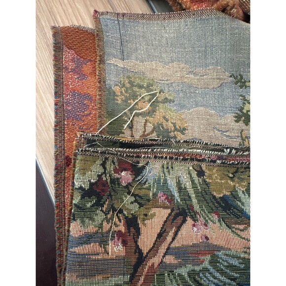 Vintage Aubusson Style French Tapestry “Courting” - Picture 5 of 5